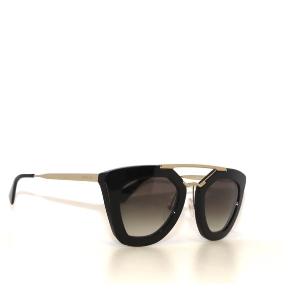 Prada 09QS 09 1AB-0A7 Black Gold Gray Gradient Sunglasses PR09QS - Picture 3 of 3
